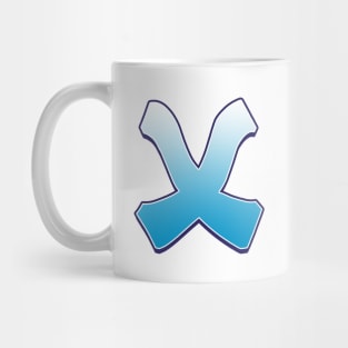 X - Blue Mug